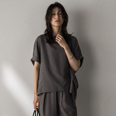 ＜MAYSON GREY（Women）＞【新色追加】タンブラーブッチャードルマンブラウス≪手洗い可能　／　セットアップ対応≫