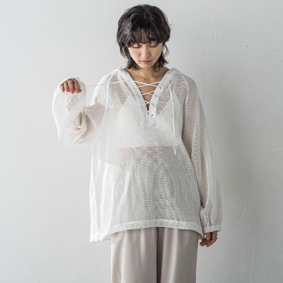 メッシュアノラックパーカー≪手洗い可能≫ | MAYSON GREY (Women