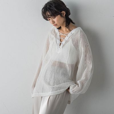 メッシュアノラックパーカー≪手洗い可能≫ | MAYSON GREY (Women
