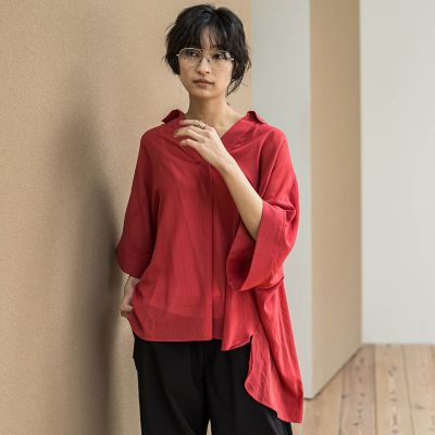 MAYSON GREY（Women）/メイソングレイ 【新色追加】シアー楊柳バックタックスキッパーブラウス≪手洗い可能≫