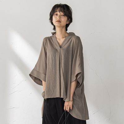 MAYSON GREY（Women）/メイソングレイ 【新色追加】シアー楊柳バックタックスキッパーブラウス≪手洗い可能≫
