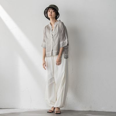 MAYSON GREY / メイソングレイ タイダイバンドカラーシャツ≪手洗い可能≫ タイダイバンドカラーシャツ≪手洗い可能≫ | MAYSON GREY