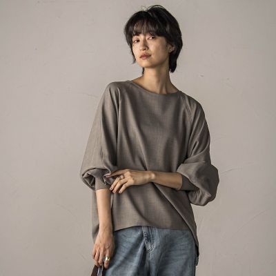 ◇ヨットプリントボウタイブラウス（0314110582