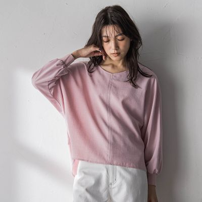 一瞬で楽とキレイを叶える】タンブラーオックスギャザー袖ブラウス