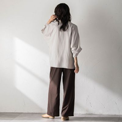 【美品】ENFOLD 長袖 Vネック ワイドスリーブプルオーバーブラウス 36 ENFOLD ワイドスリーブBIG SHIRT – COLDBECK ONLINE