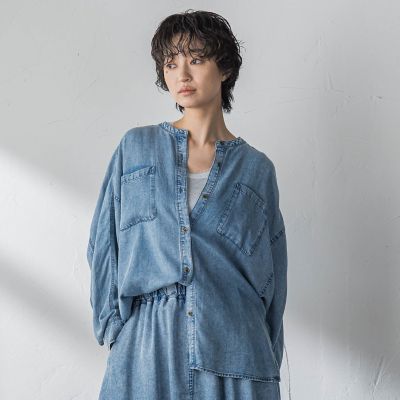 ゆれるデニムドルマンシャツ | MAYSON GREY (Women)/メイソングレイ