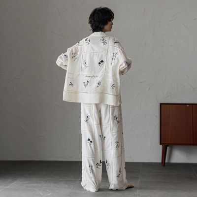 40周年限定】パッチワーク刺繍オープンカラーシャツ | MAYSON GREY
