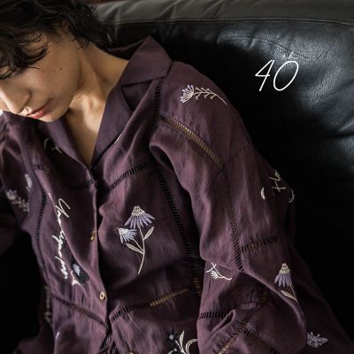40周年限定】パッチワーク刺繍オープンカラーシャツ | MAYSON GREY