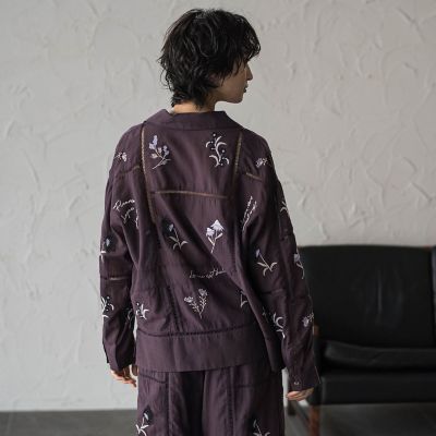 40周年限定】パッチワーク刺繍オープンカラーシャツ | MAYSON GREY