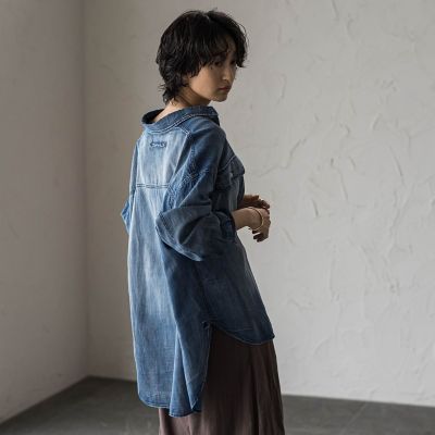 シアーデニムオーバーシャツ | MAYSON GREY (Women)/メイソングレイ