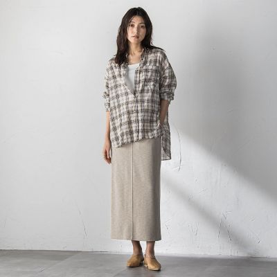 シュリンクチェック2WAYカシュクールシャツ | MAYSON GREY (Women