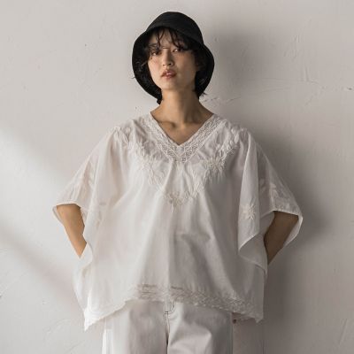 レース刺繍ポンチョブラウス | MAYSON GREY (Women)/メイソングレイ
