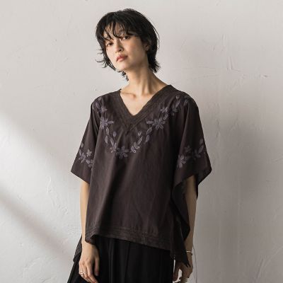 レース刺繍ポンチョブラウス | MAYSON GREY (Women)/メイソングレイ