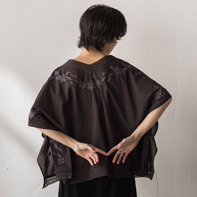 レース刺繍ポンチョブラウス | MAYSON GREY (Women)/メイソングレイ