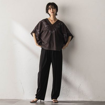 レース刺繍ポンチョブラウス | MAYSON GREY (Women)/メイソングレイ