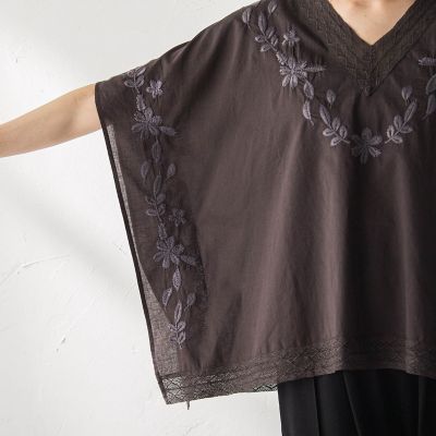 レース刺繍ポンチョブラウス | MAYSON GREY (Women)/メイソングレイ