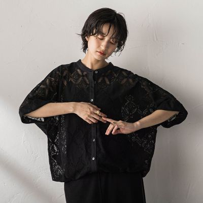 SEAROOMLYNN ヘムレースシャツ ガーランドレースドロストヘムドルマンシャツ | MAYSON GREY (Women