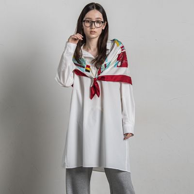 フラッグプリント大判シルクスカーフ | MAYSON GREY（Women）/メイソン