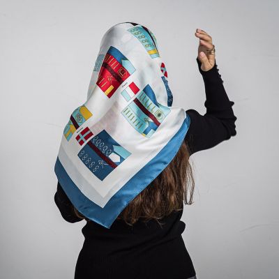 フラッグプリント大判シルクスカーフ | MAYSON GREY（Women）/メイソン