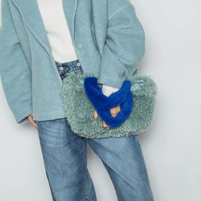 バイカラーフェイクファートートバッグ S | MAYSON GREY（Women