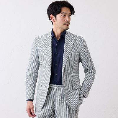 ウール＆コットン シアーサッカージャケット | S.ESSENTIALS (Men 