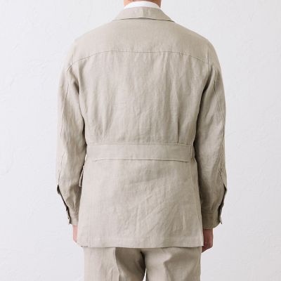 リネンサファリジャケット | S.ESSENTIALS (Men) /エス エッセンシャル