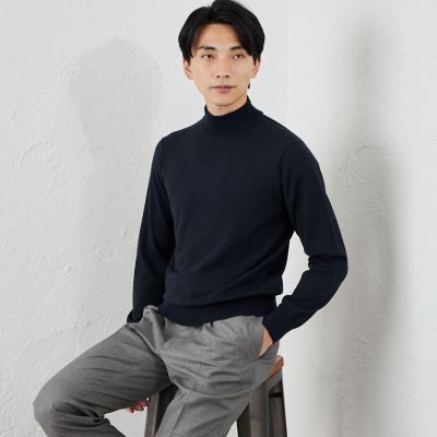 m*n様 On メリノウール メンズLサイズ 3枚セット 14Gメリノウールモックネック | S.ESSENTIALS (Men) /エス