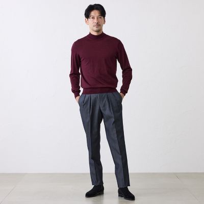 メリノウールモックネックニット | S.ESSENTIALS (Men) /エス