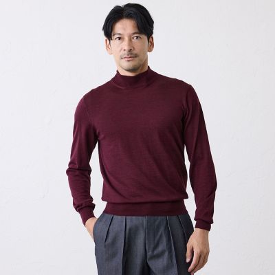 メリノウールモックネックニット | S.ESSENTIALS (Men) /エス