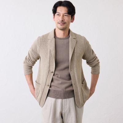 和紙ニットジャケット | S.ESSENTIALS (Men) /エス エッセンシャルズ