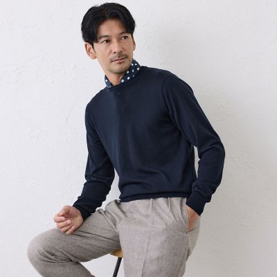 メリノウールクルーネックニット | S.ESSENTIALS (Men) /エス