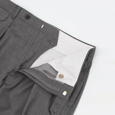 22SS ZEGNA トロピカルウール　ドレストラウザーズ　グレー　現行モデル ウールトロピカルトラウザーズ | S.ESSENTIALS (Men) /エス