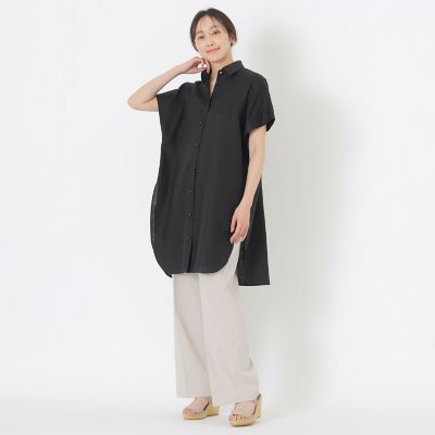 三越伊勢丹  120%Lino 麻  リネン  チュニック ワンピース 新品 リネンワンピース | S.ESSENTIALS (Women)/エス エッセンシャルズ