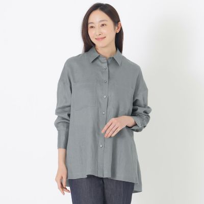 ＜S.ESSENTIALS (Women)＞リネン長袖シャツ