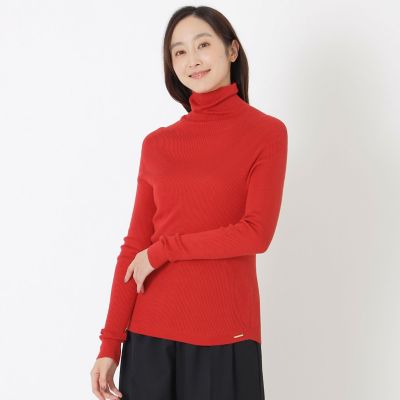 ＜S.ESSENTIALS (Women)＞【ＡＭＡＲＣ　ＣＨＡＮＮＥＬ　掲載】【ウォッシャブルシルク】タートルネック