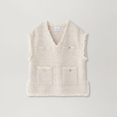 ＜S.ESSENTIALS (Women)＞ツイードニットベスト