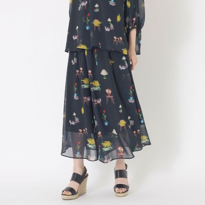 ＜S.ESSENTIALS (Women)＞【ＡＩＫＯ　ＦＵＫＵＤＡコラボ】プリントパンツ