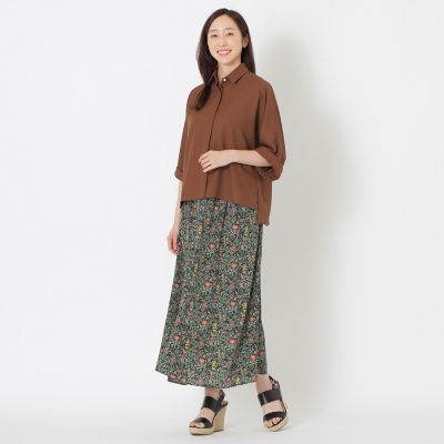 リバティプリントフレアシルエットスカート | S.ESSENTIALS (Women