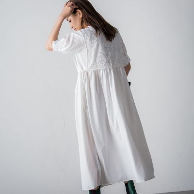 【ｓｏｃｏｌｌａ】ケープレイヤードシャツワンピース≪洗濯機で洗える≫