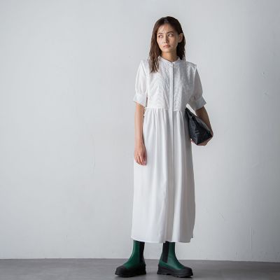 【ｓｏｃｏｌｌａ】ケープレイヤードシャツワンピース≪洗濯機で洗える≫