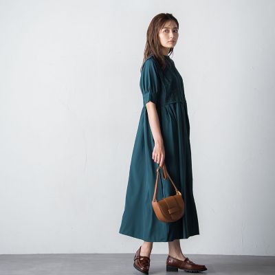【ｓｏｃｏｌｌａ】ケープレイヤードシャツワンピース≪洗濯機で洗える≫