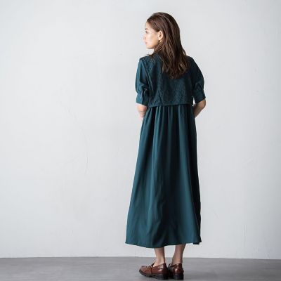 【ｓｏｃｏｌｌａ】ケープレイヤードシャツワンピース≪洗濯機で洗える≫