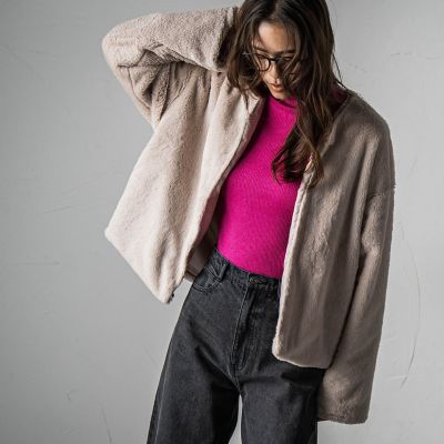 フェイクファーノーカラージャケット | MAYSON GREY（Women