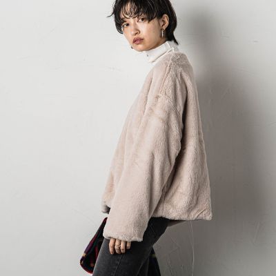 フェイクファーノーカラージャケット | MAYSON GREY（Women）/メイソン