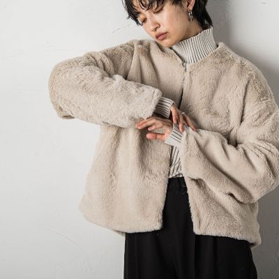 フェイクファーノーカラージャケット | MAYSON GREY（Women）/メイソングレイ | 三越伊勢丹オンラインストア・通販【公式】