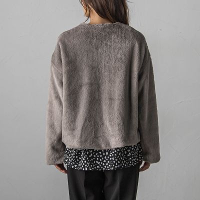 フェイクファーノーカラージャケット | MAYSON GREY（Women）/メイソン