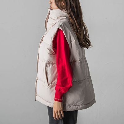 中綿スタンドカラーベスト