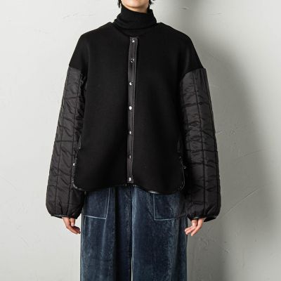 マフラー付ダンボールキルティングジャケット