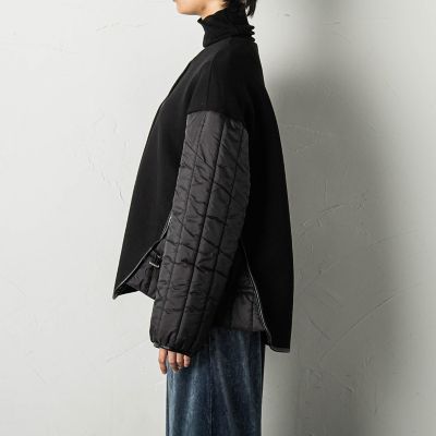 マフラー付ダンボールキルティングジャケット