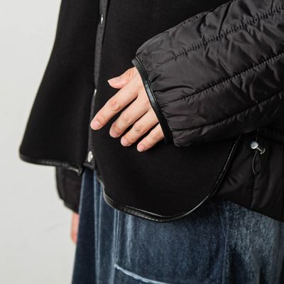マフラー付ダンボールキルティングジャケット